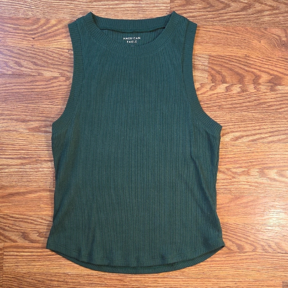 American Eagle Plush Ribbed Tank Top